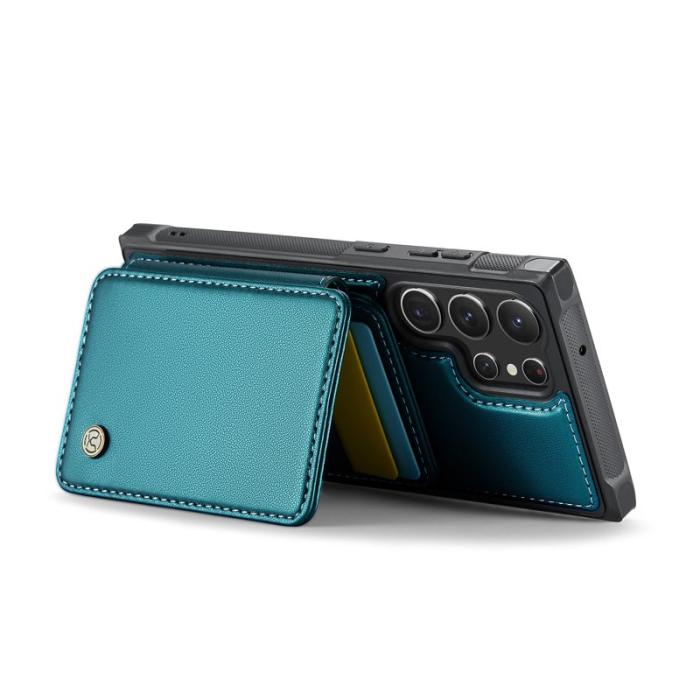 JEEHOOD - JEEHOOD J05 Fodral till Samsung Galaxy S23 Ultra Läder Cyan