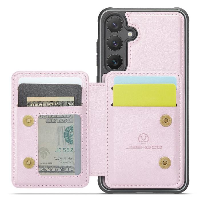 JEEHOOD - JEEHOOD J05 Fodral till Samsung Galaxy S24 Läder Rosa