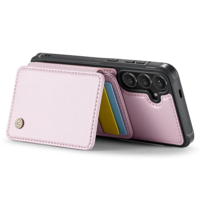 JEEHOOD - JEEHOOD J05 Fodral till Samsung Galaxy S24 Läder Rosa