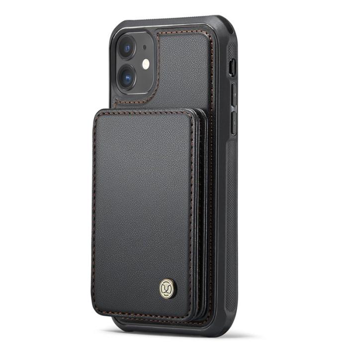 JEEHOOD - JEEHOOD J05 iPhone 11 Skal Läder Mobilfodral Svart