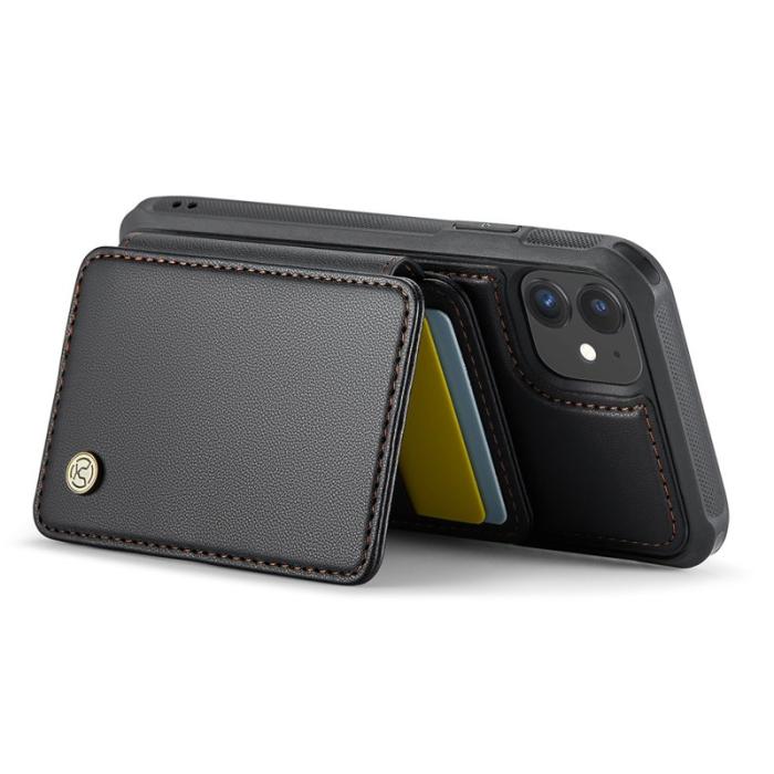 JEEHOOD - JEEHOOD J05 iPhone 11 Skal Läder Mobilfodral Svart