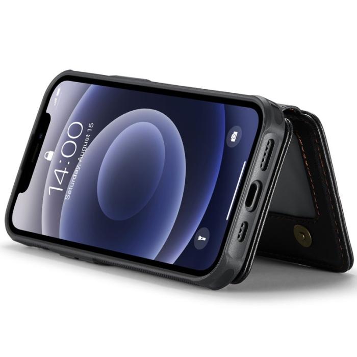 JEEHOOD - JEEHOOD J05 iPhone 12 / 12 Pro Fodral Läder med Kortficka - Svart