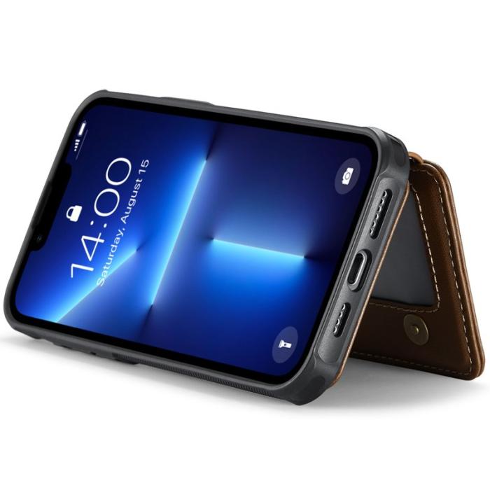 JEEHOOD - JEEHOOD J05 iPhone 13 Pro Max Skal Läder Mobilfodral Brun