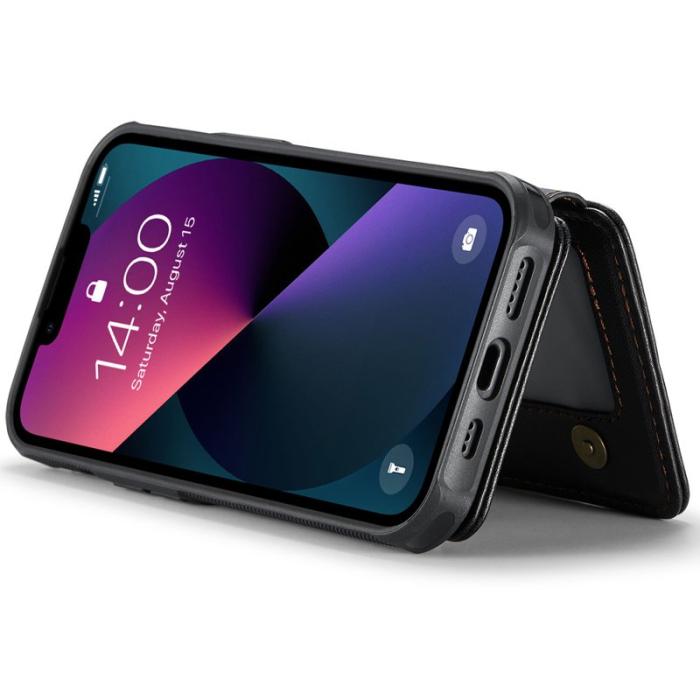 JEEHOOD - JEEHOOD J05 iPhone 13 Skal Läder Mobilfodral Svart