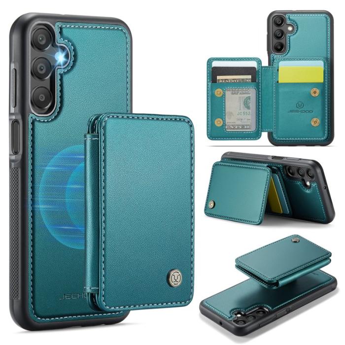 JEEHOOD - JEEHOOD J05 Samsung Galaxy A16 5G Skal Läder Blå