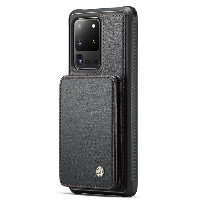 JEEHOOD - JEEHOOD J05 Samsung Galaxy S20 Ultra Skal Läder Svart