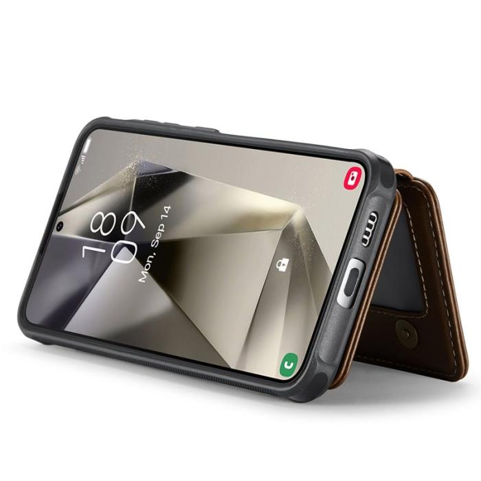 JEEHOOD - JEEHOOD J05 Samsung Galaxy S24 Skal Läder Mobilfodral Brun