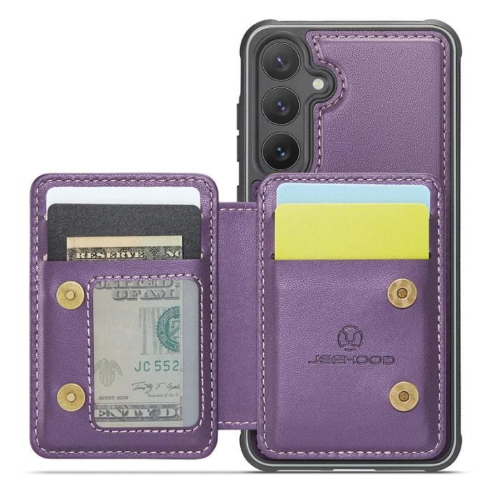 JEEHOOD - JEEHOOD J05 Samsung Galaxy S24 Skal Läder Mobilfodral Lila