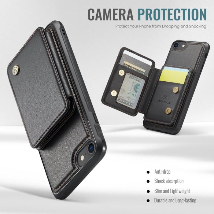 JEEHOOD - JEEHOOD J05 Skal för iPhone SE (2022) / 8 / 7 / 6s - Svart