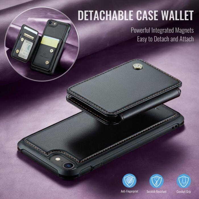 JEEHOOD - JEEHOOD J05 Skal för iPhone SE (2022) / 8 / 7 / 6s - Svart