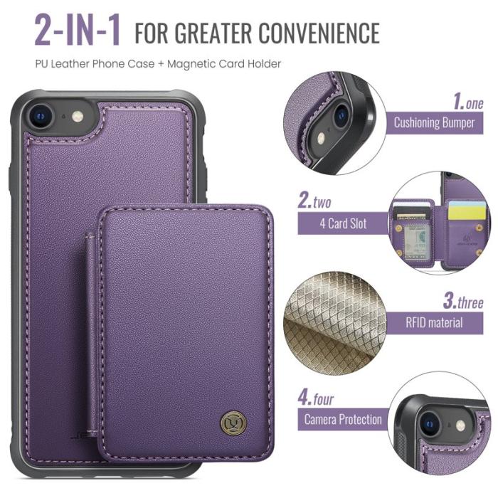 JEEHOOD - JEEHOOD J05 Skal för iPhone SE (2022) / SE (2020) - Lila