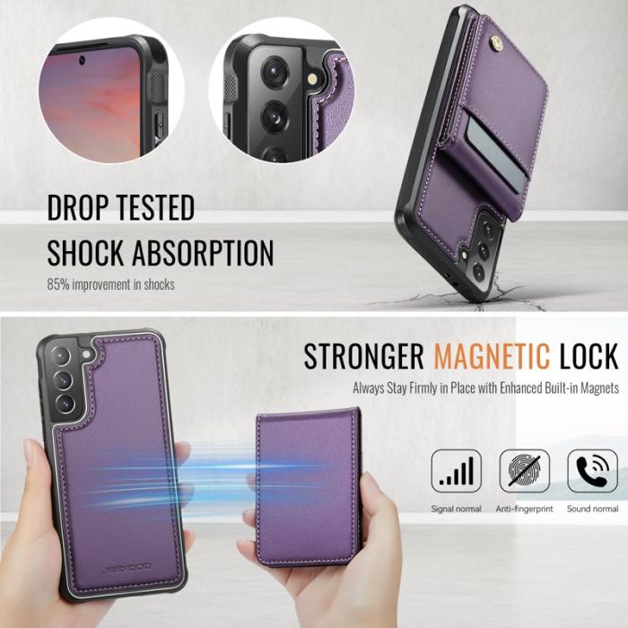 JEEHOOD - JEEHOOD J06 Fodral för Samsung Galaxy S21 4G Lila