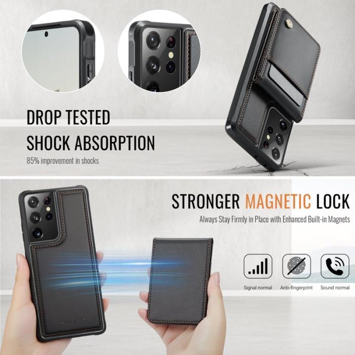 JEEHOOD - JEEHOOD J06 Fodral för Samsung Galaxy S21 Ultra 5G - Svart