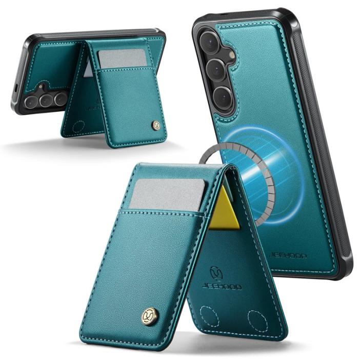 JEEHOOD - JEEHOOD J06 Fodral för Samsung Galaxy S24 Läder Blå