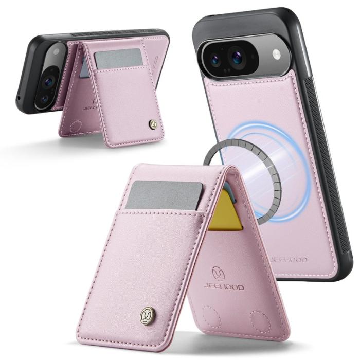 JEEHOOD - JEEHOOD J06 Google Pixel 9 Pro Skal med Kortfack - Rosa