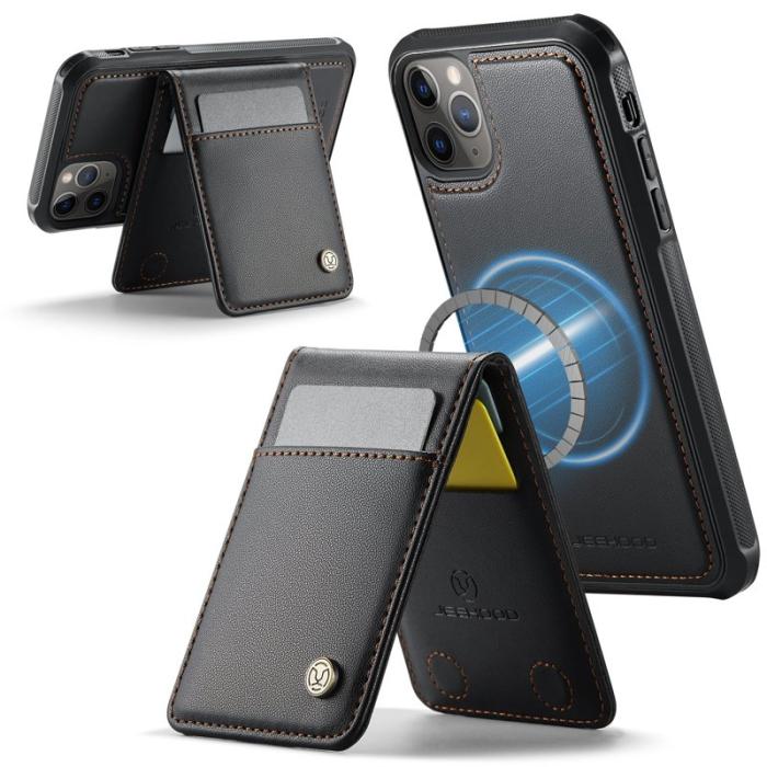 JEEHOOD - JEEHOOD J06 iPhone 11 Pro Max Skal Läder MagSafe Svart