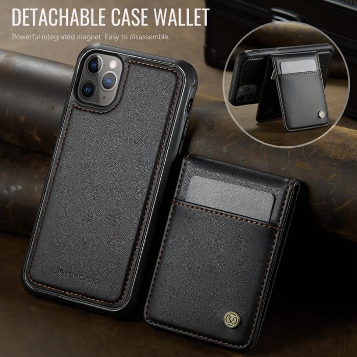 JEEHOOD - JEEHOOD J06 iPhone 11 Pro Max Skal Läder MagSafe Svart