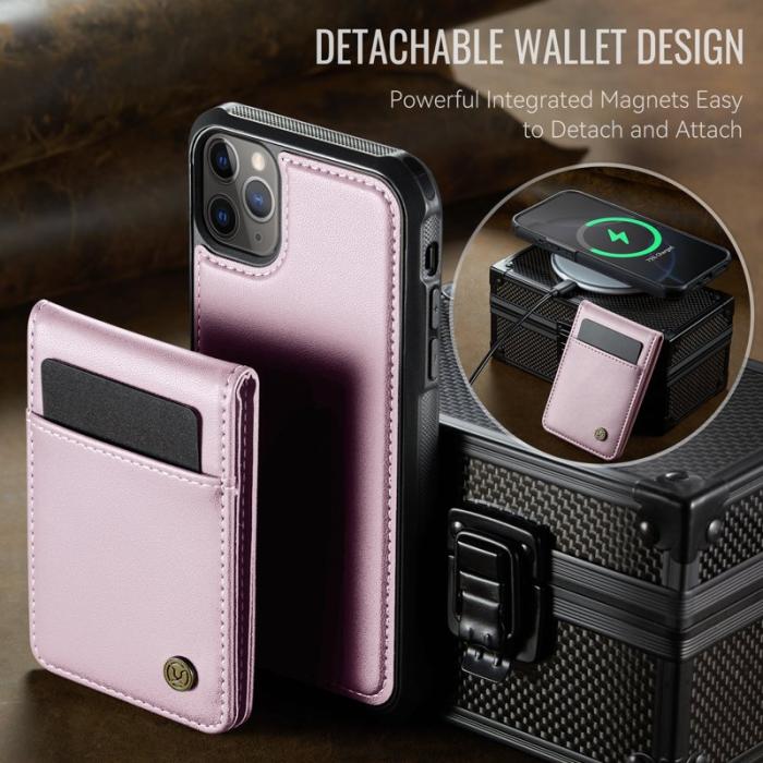 JEEHOOD - JEEHOOD J06 iPhone 11 Pro Max Skal MagSafe RFID Skydd Rosa