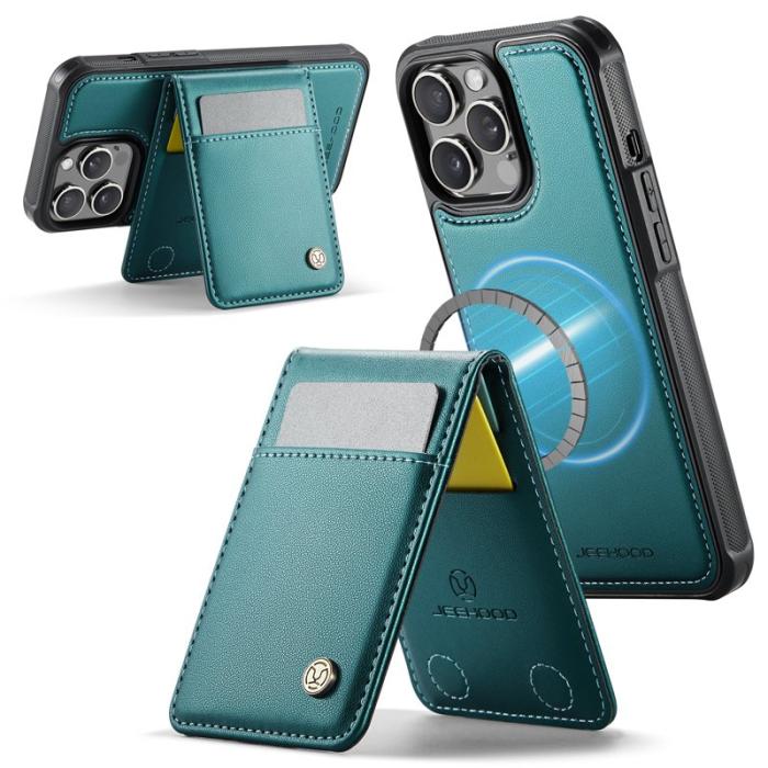 JEEHOOD - JEEHOOD J06 Läderfodral för iPhone 13 Pro Max - Blå