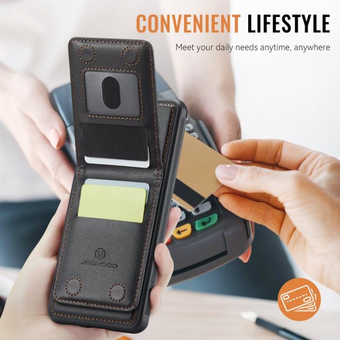 JEEHOOD - JEEHOOD J06 Läderfodral för Samsung Galaxy A55/A35 5G - Svart