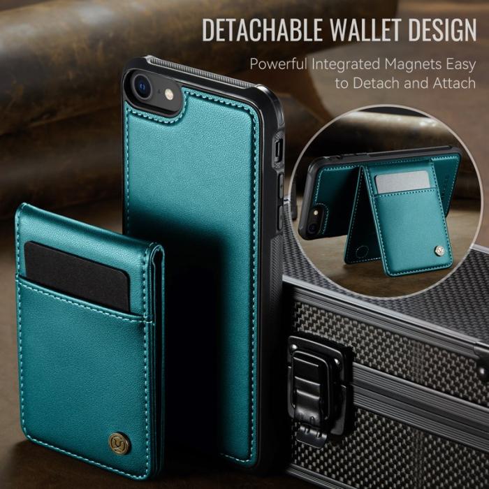 JEEHOOD - JEEHOOD J06 Läderfodral iPhone 8/SE 2020/SE 2022/7 - Blå