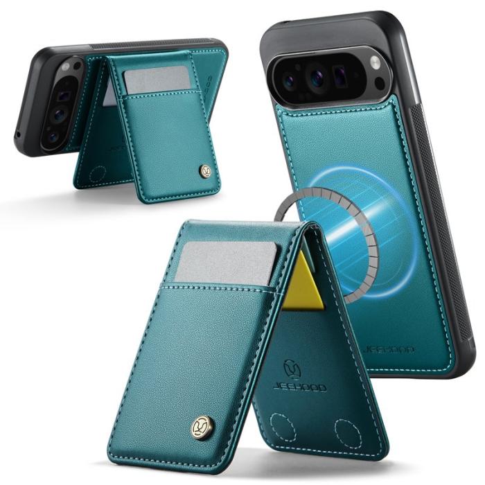 JEEHOOD - JEEHOOD J06 Läderfodral till Google Pixel 9 Pro XL - Blå