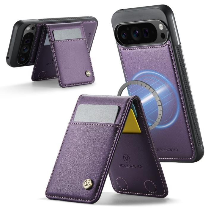 JEEHOOD - JEEHOOD J06 Läderfodral till Google Pixel 9 Pro XL - Lila