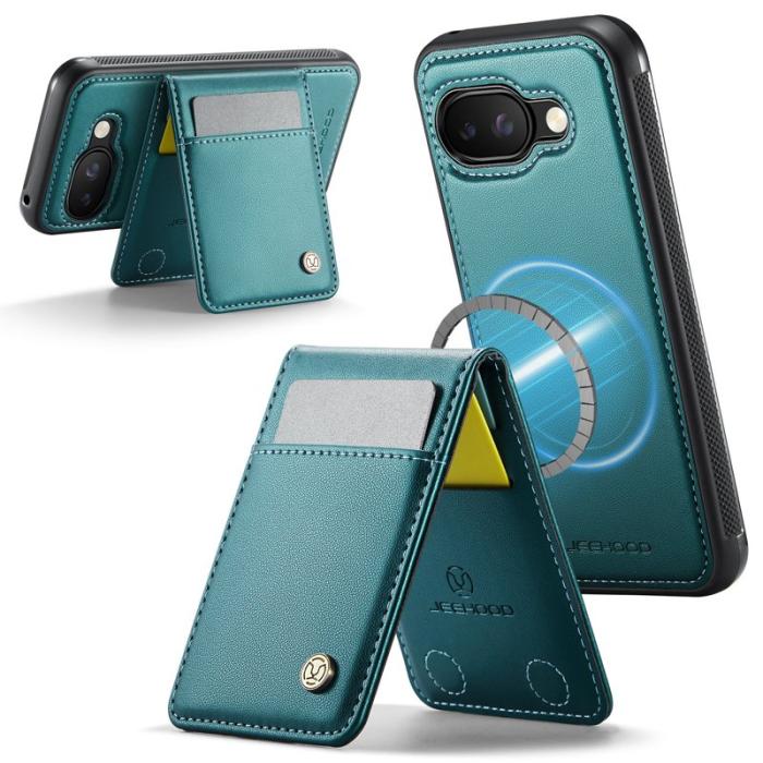 JEEHOOD - JEEHOOD J06 Läderfodral till Google Pixel 9a MagSafe Blå