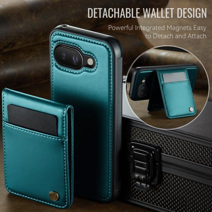 JEEHOOD - JEEHOOD J06 Läderfodral till Google Pixel 9a MagSafe Blå