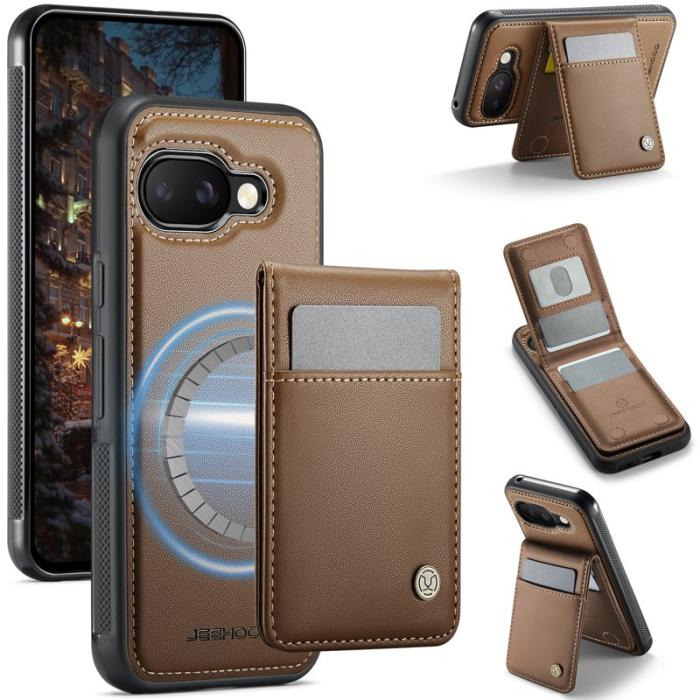 JEEHOOD - JEEHOOD J06 Läderfodral till Google Pixel 9a MagSafe Brun