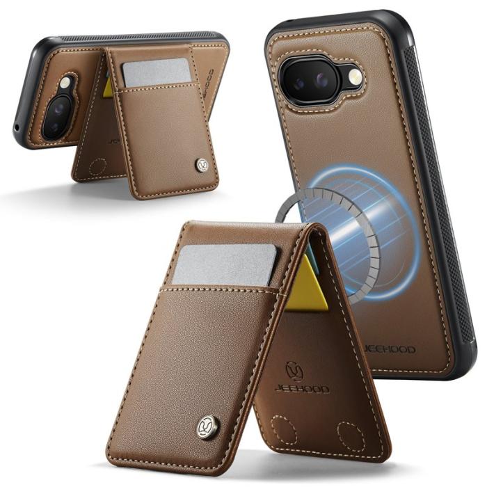 JEEHOOD - JEEHOOD J06 Läderfodral till Google Pixel 9a MagSafe Brun