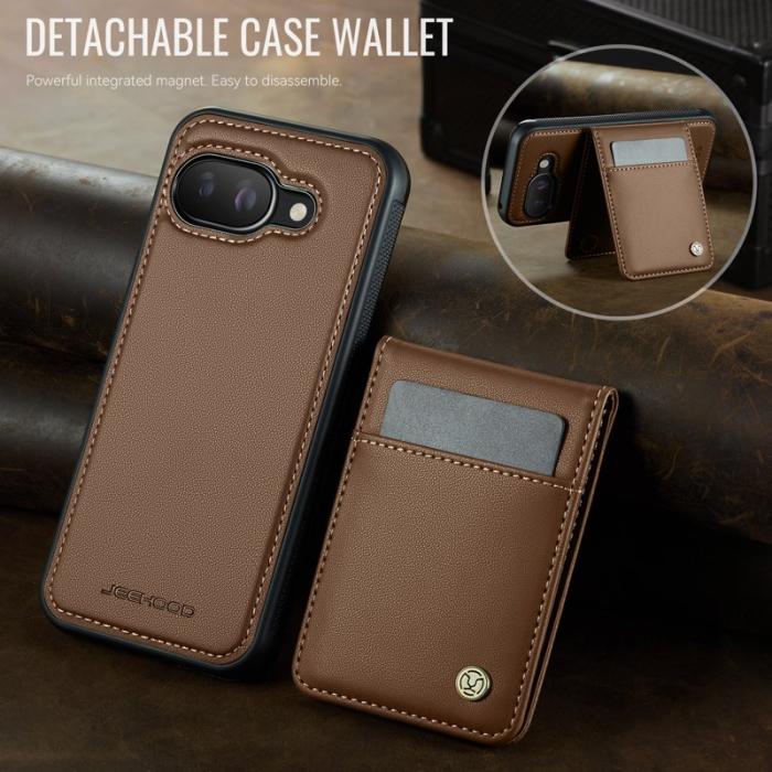 JEEHOOD - JEEHOOD J06 Läderfodral till Google Pixel 9a MagSafe Brun