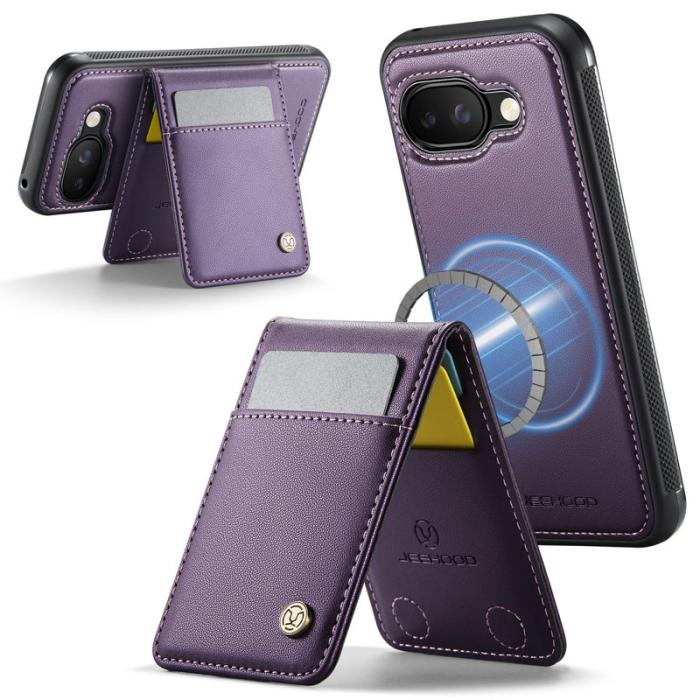 JEEHOOD - JEEHOOD J06 Läderfodral till Google Pixel 9a MagSafe Lila