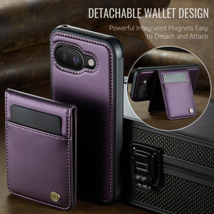 JEEHOOD - JEEHOOD J06 Läderfodral till Google Pixel 9a MagSafe Lila