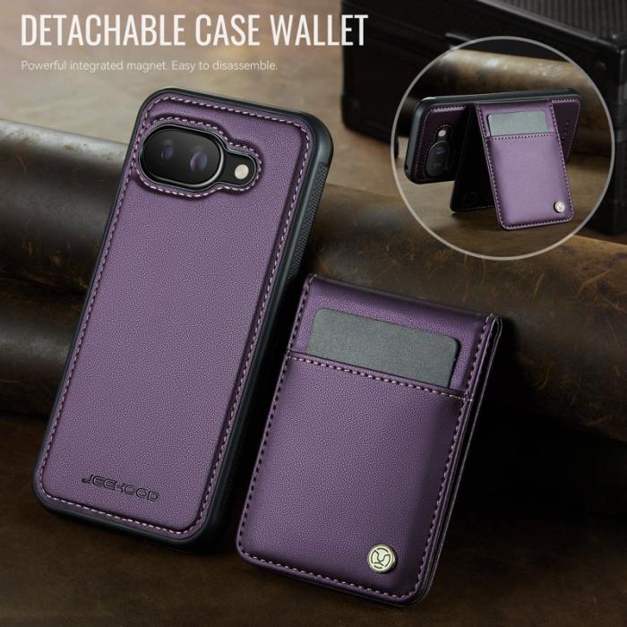 JEEHOOD - JEEHOOD J06 Läderfodral till Google Pixel 9a MagSafe Lila