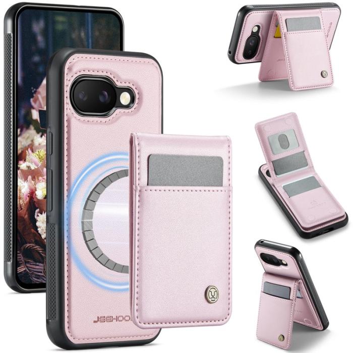 JEEHOOD - JEEHOOD J06 Läderfodral till Google Pixel 9a med MagSafe - Rosa