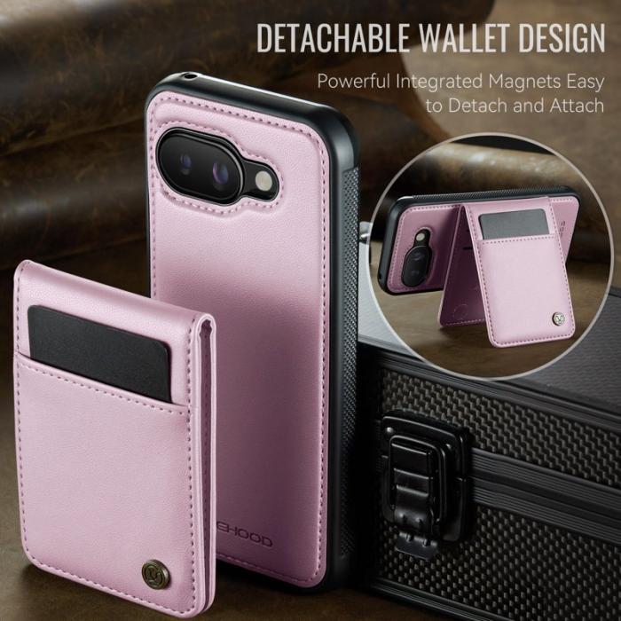 JEEHOOD - JEEHOOD J06 Läderfodral till Google Pixel 9a med MagSafe - Rosa