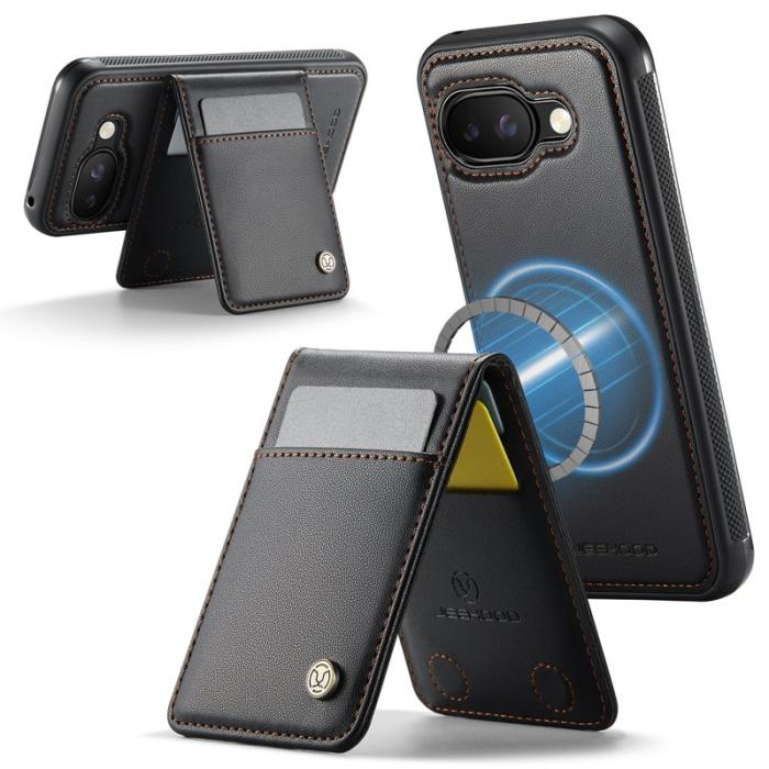 JEEHOOD - JEEHOOD J06 Läderfodral till Google Pixel 9a - Svart