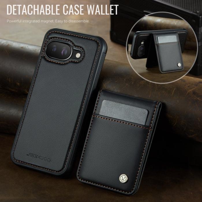 JEEHOOD - JEEHOOD J06 Läderfodral till Google Pixel 9a - Svart