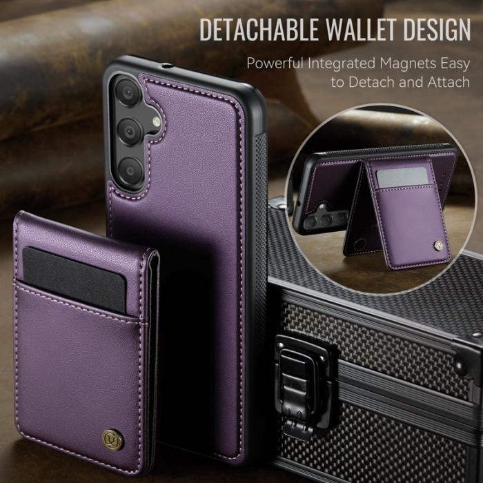 JEEHOOD - JEEHOOD J06 Läderfodral till Samsung Galaxy A15 5G - Lila