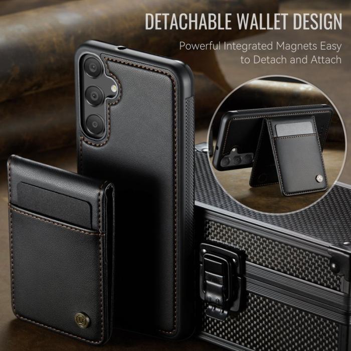 JEEHOOD - JEEHOOD J06 Läderfodral till Samsung Galaxy A15 5G - Svart