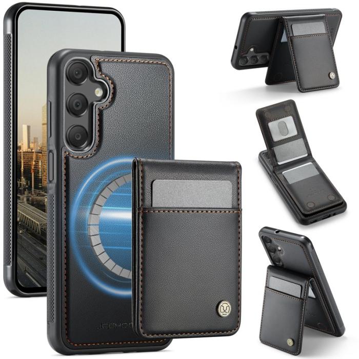 JEEHOOD - JEEHOOD J06 Läderfodral till Samsung Galaxy A16 5G - Svart