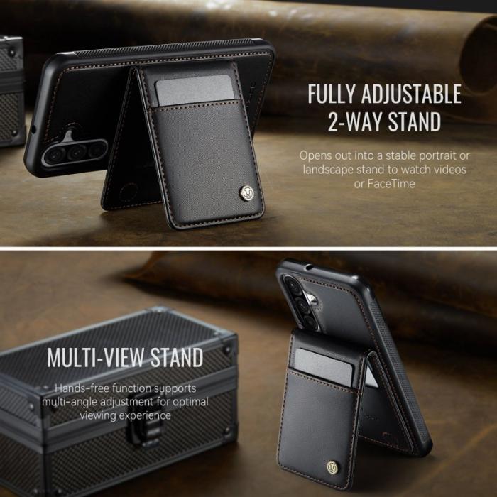 JEEHOOD - JEEHOOD J06 Läderfodral till Samsung Galaxy A26 5G - Svart