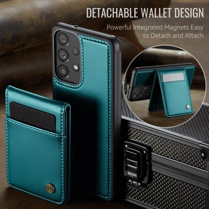 JEEHOOD - JEEHOOD J06 Läderfodral till Samsung Galaxy A33 5G - Blå