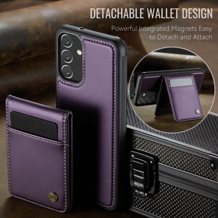 JEEHOOD - JEEHOOD J06 Läderfodral till Samsung Galaxy A34 5G - Lila