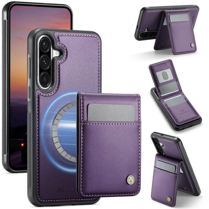 JEEHOOD - JEEHOOD J06 Läderfodral till Samsung Galaxy A36 5G - Lila