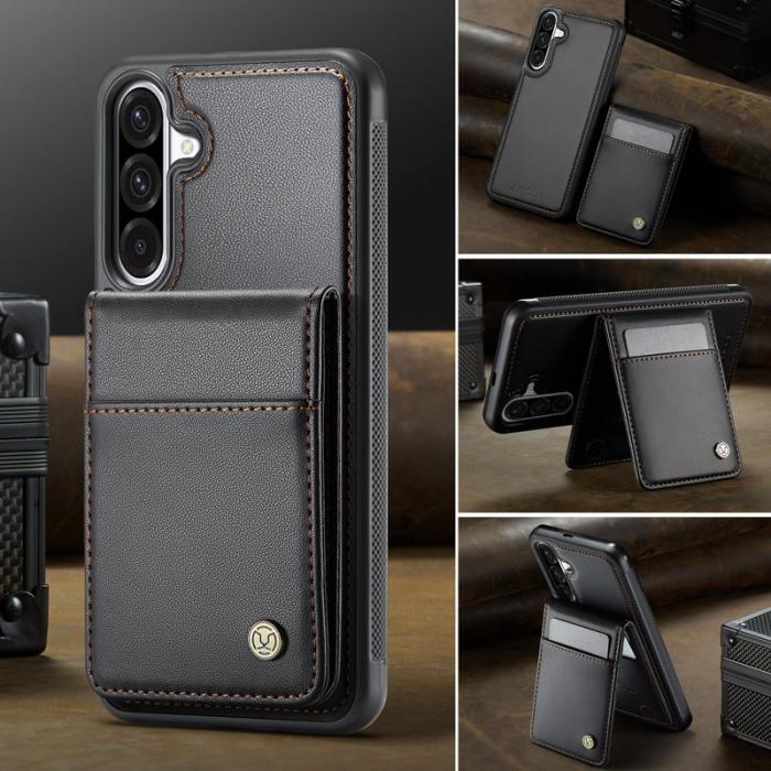 JEEHOOD - JEEHOOD J06 Läderfodral till Samsung Galaxy A36 5G - Svart