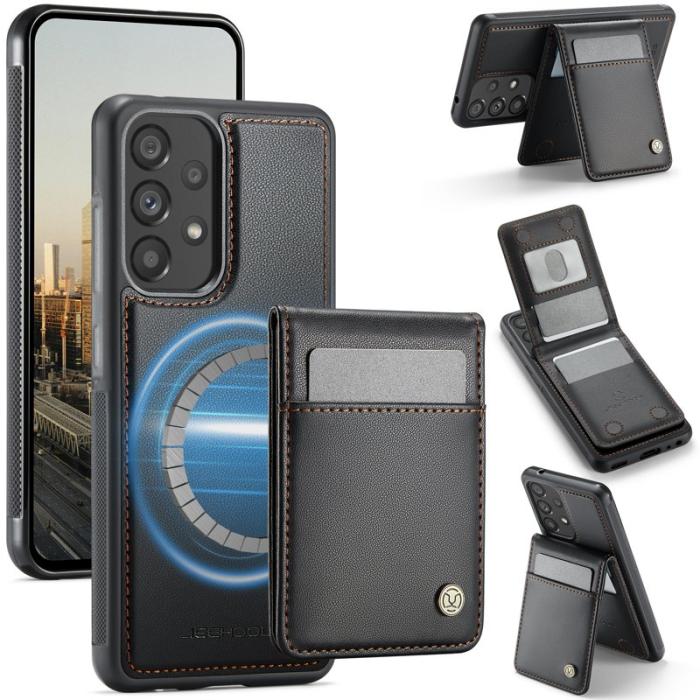 JEEHOOD - JEEHOOD J06 Läderfodral till Samsung Galaxy A52 5G - Svart