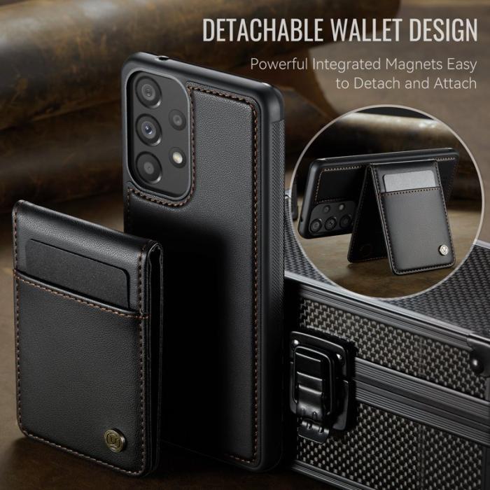 JEEHOOD - JEEHOOD J06 Läderfodral till Samsung Galaxy A52 5G - Svart