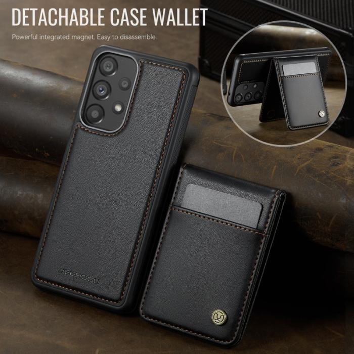 JEEHOOD - JEEHOOD J06 Läderfodral till Samsung Galaxy A53 5G - Svart